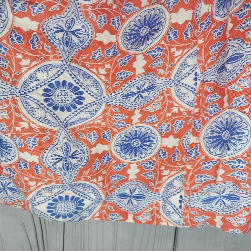 Maeve Halter Slim Mini Dress Anthropologie Button Printed V Neck - Picture 13 of 14